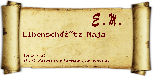 Eibenschütz Maja névjegykártya